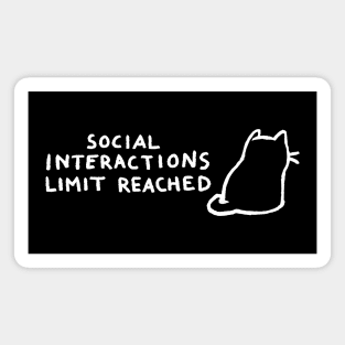 Social Interactions Limit Reached Magnet